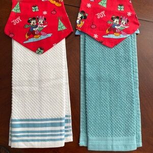 Christmas Mickey and Minney kitchen towel for oven handle
Hand made